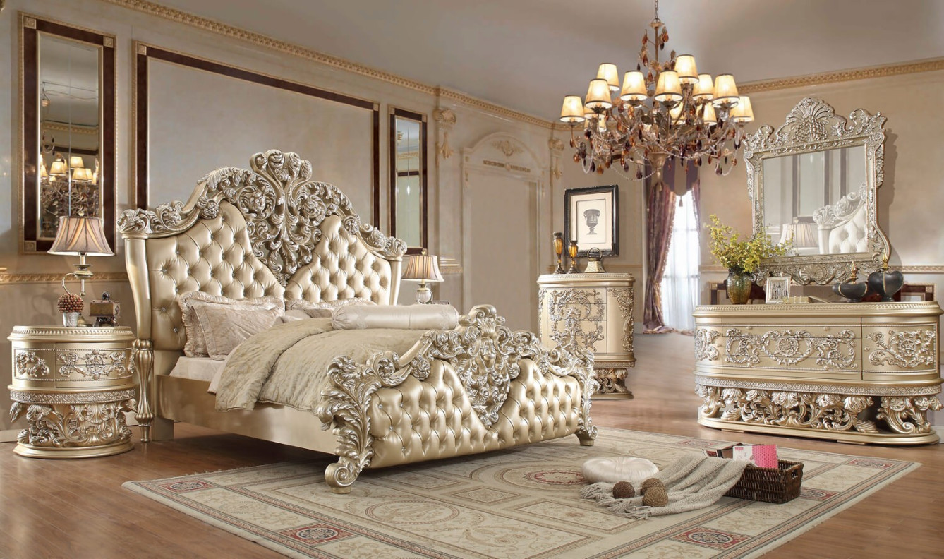 HD 8022 Homey Design Bedroom set Victorian, European & Classic