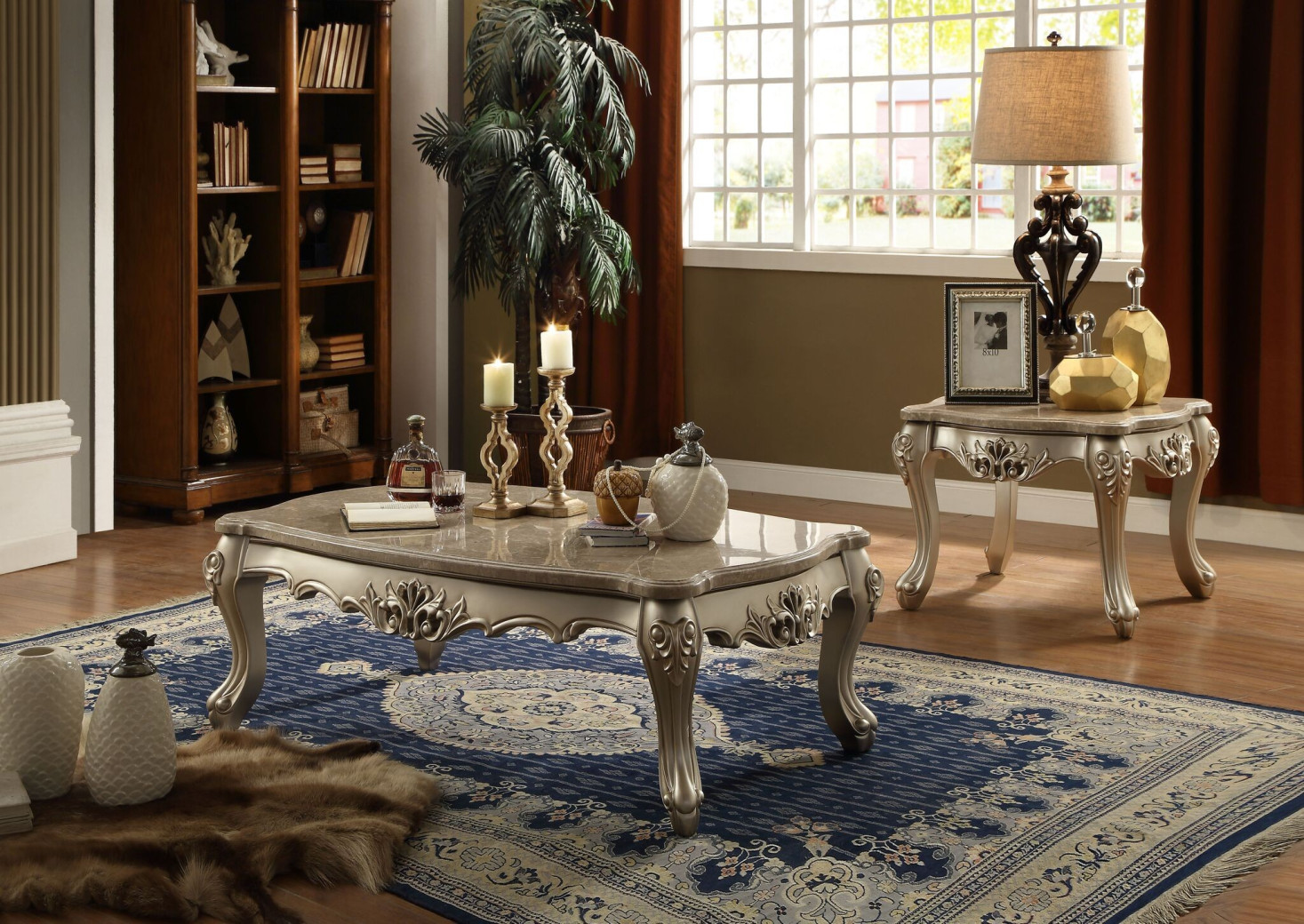 51040 Ranita Sofa Collection by Acme Set Fabric / Champagne