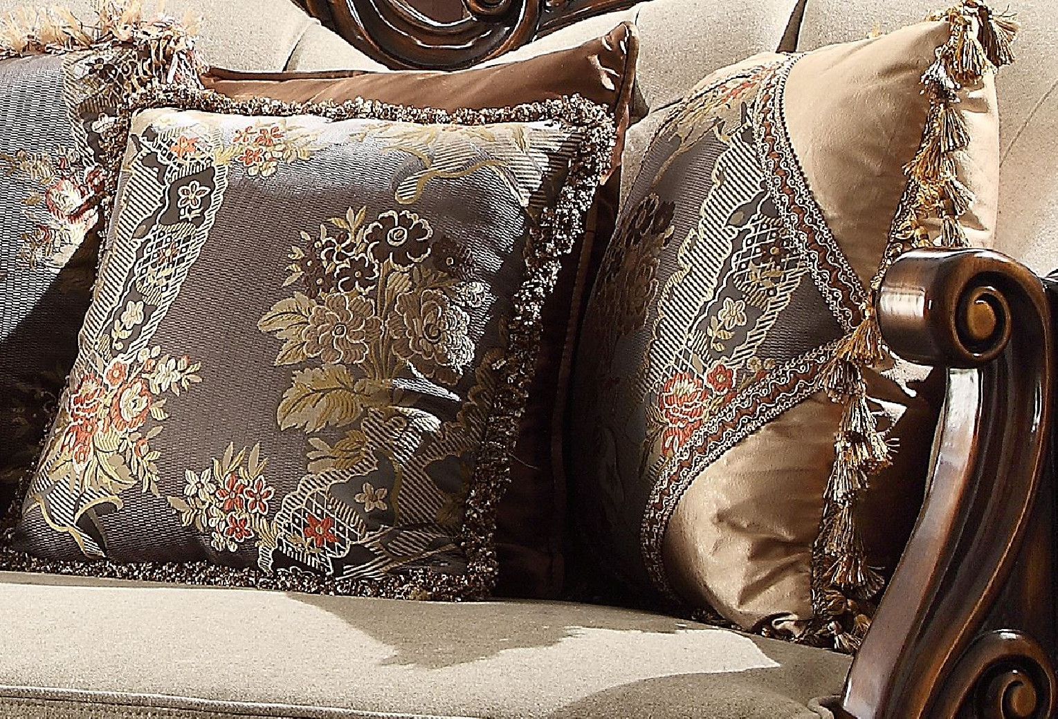 HD 1623 Homey Design upholstery living room set Victorian, European & Classic design Sofa Set