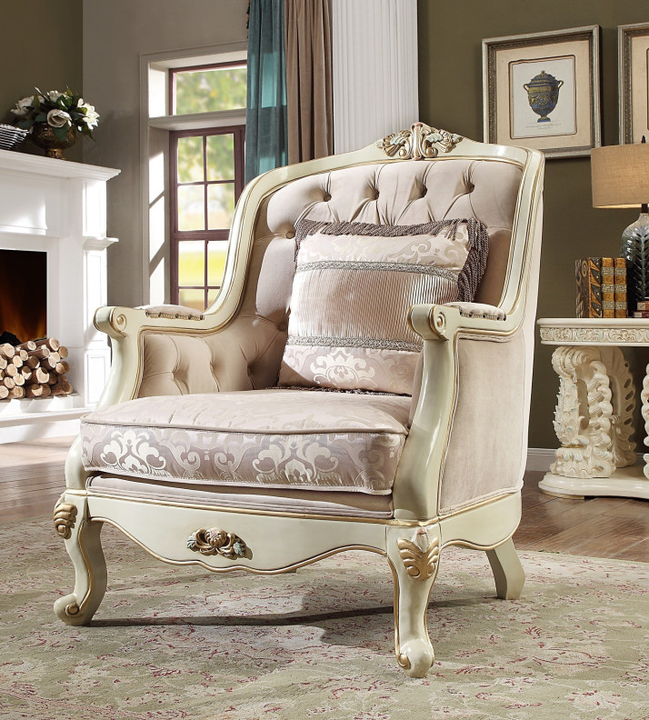 HD 2011 Homey Design upholstery accent chair Victorian