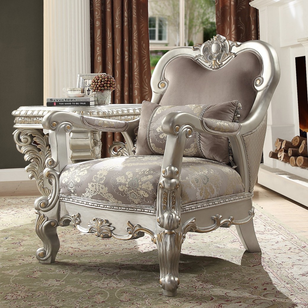 Hd 372 Homey Design Accent Chair European Victorian Style 