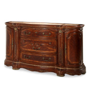 Aico by Michael Amini Cortina dresser Honey Walnut