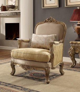 HD 2626 Homey Design Upholstery Accent Chair Victorian