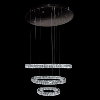 Aico by Michael Amini Lighting Asteroids LED Chandelier Round