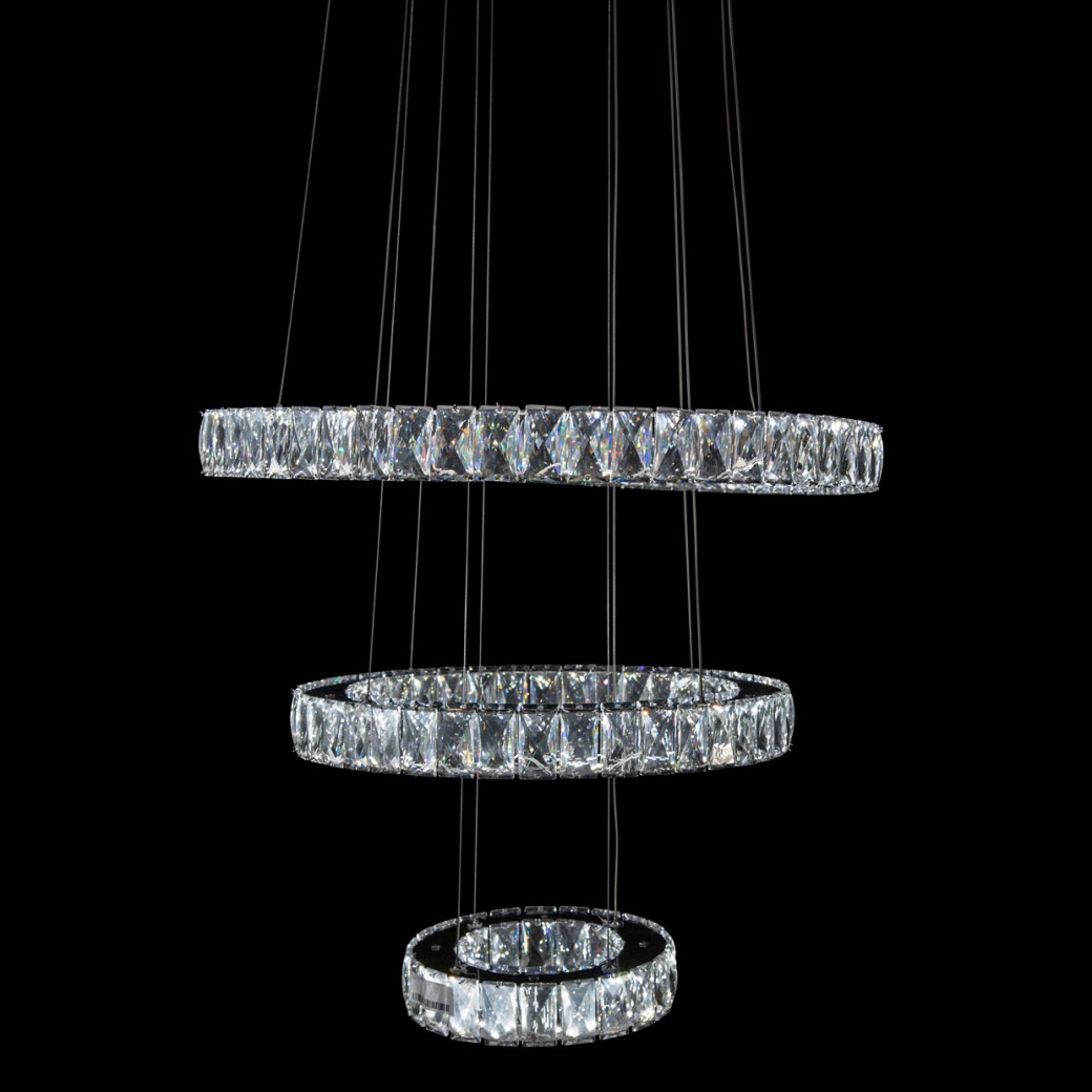 Aico by Michael Amini Lighting Asteroids LED Chandelier Round