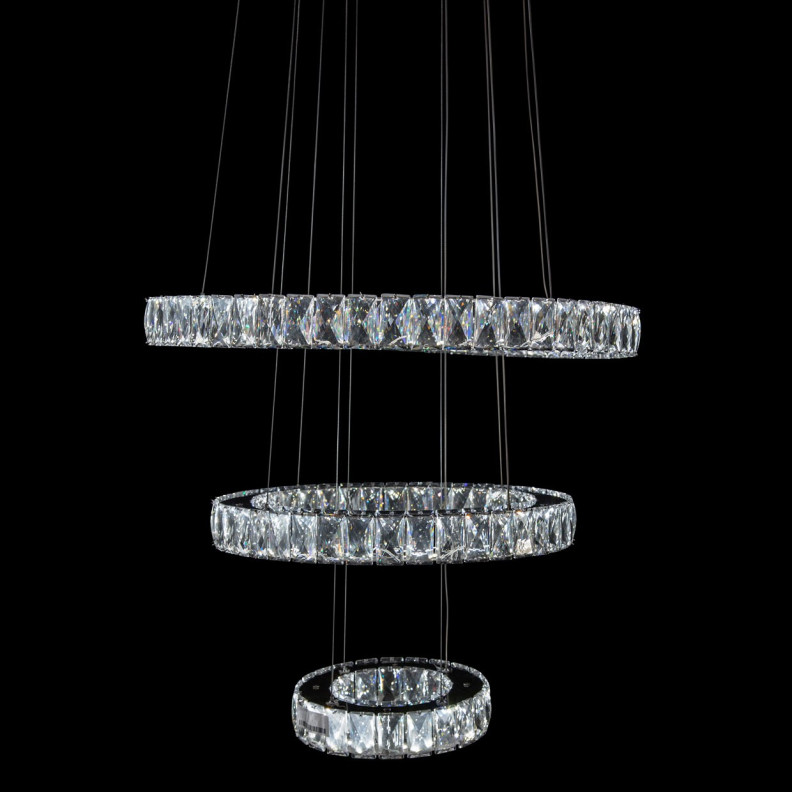 Aico by Michael Amini Lighting Asteroids LED Chandelier Round