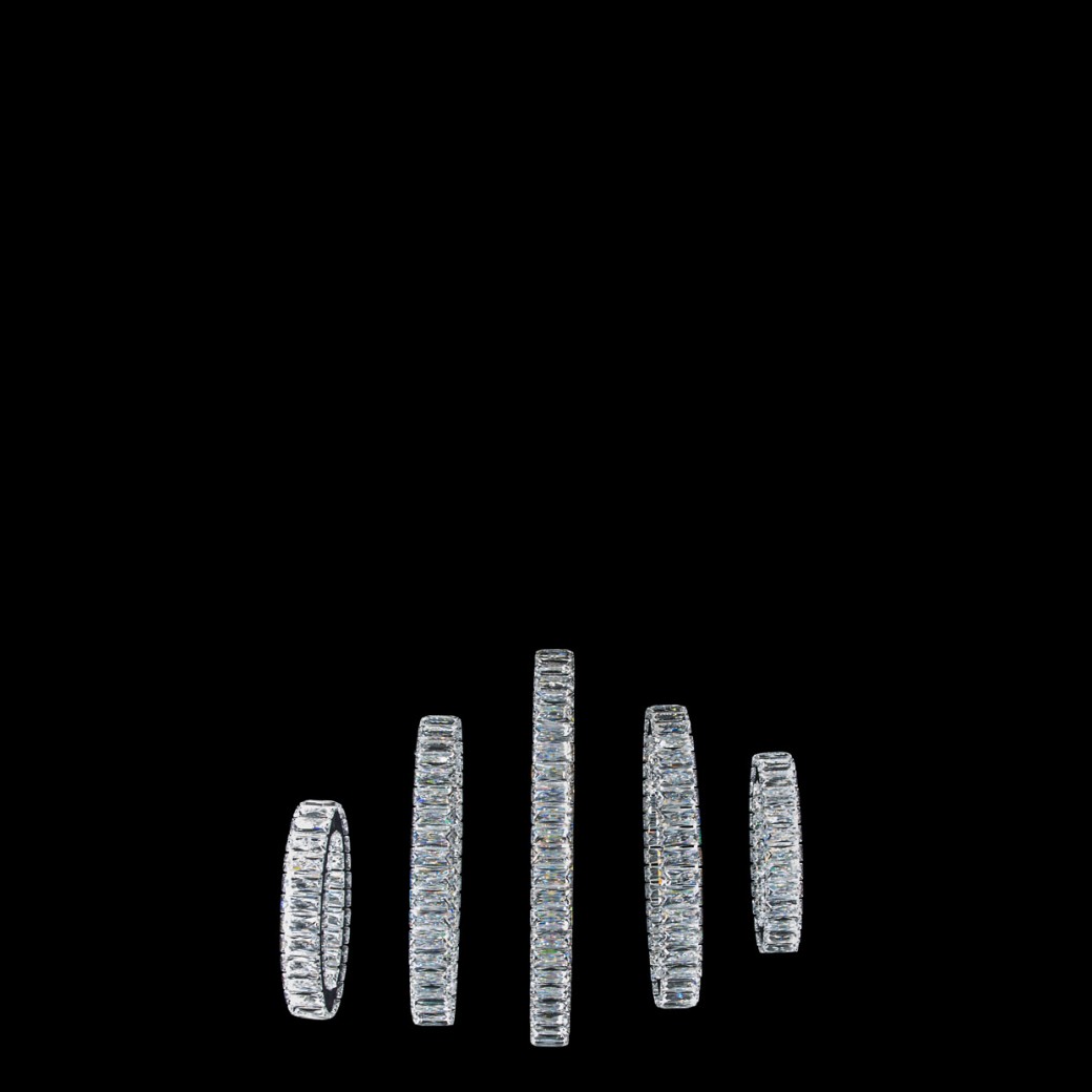 Aico by Michael Amini Lighting Solar Hoops LED Chandelier Small Aico by Michael Amini Lighting Solar Hoops LED Chandelier Small