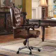 92280 Cherry Oak Finish Office Set Acme Versailles Collection