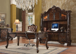 92280 Cherry Oak Finish Office Set Acme Versailles Collection