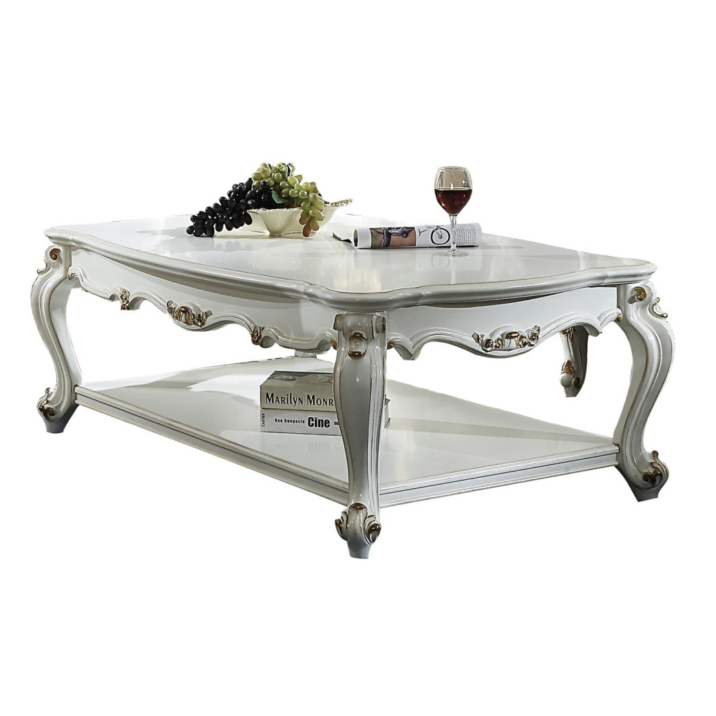 53460 Fabric /Antique Pearl Finish Living Room Picardy II Collection By Acme Furniture