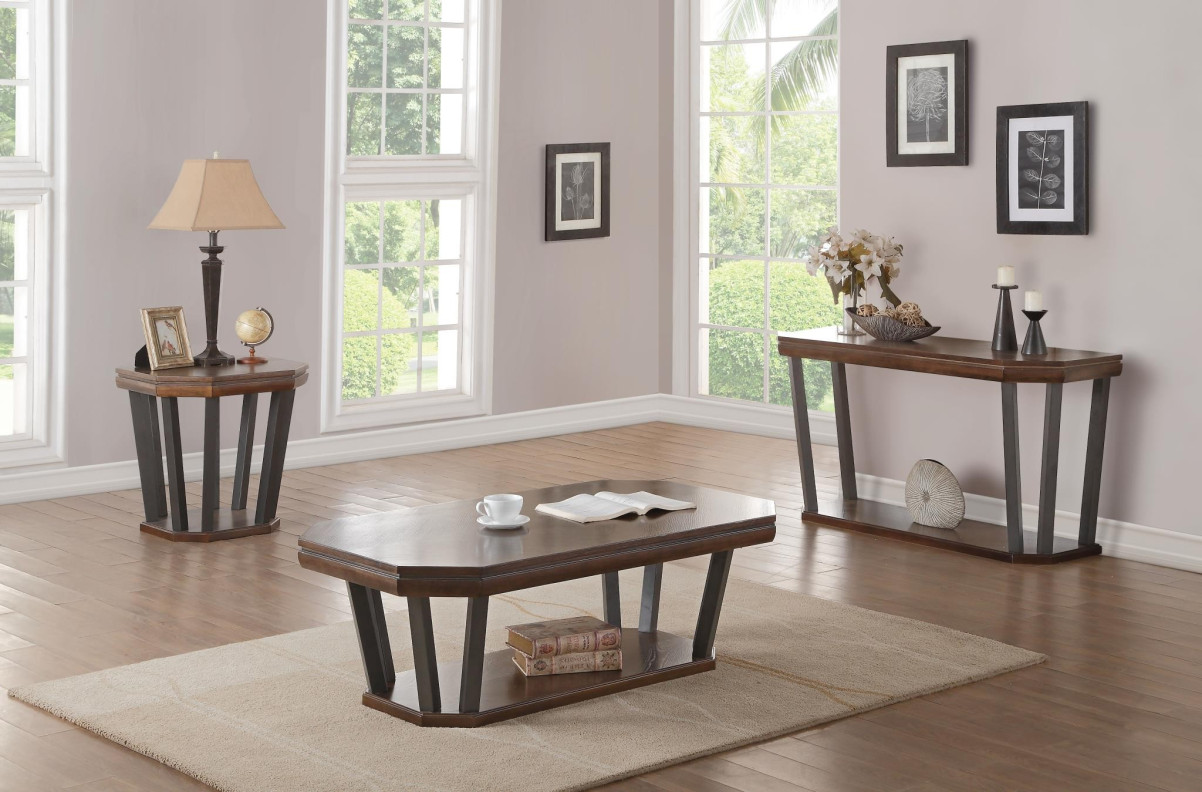 84085 Tobacco Finish Occasional Tables Selma Collection By Acme Furniture