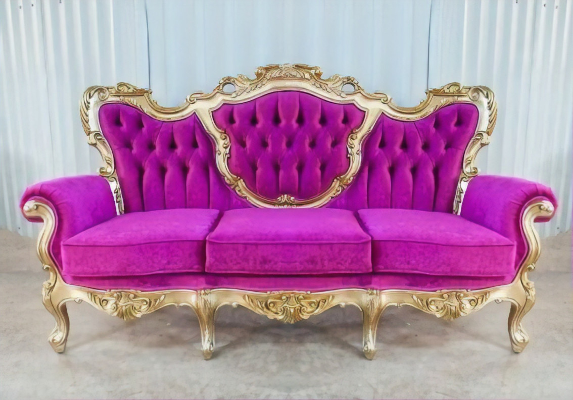 603 AJ French Provincial Style Living Room Luxury Velvet By Polrey International Furnishing