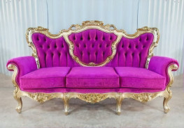 603 AJ French Provincial Style Living Room Luxury Velvet By Polrey International Furnishing