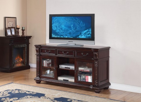 10321  Cherry Finish TV Stand Anondale Collection by Acme