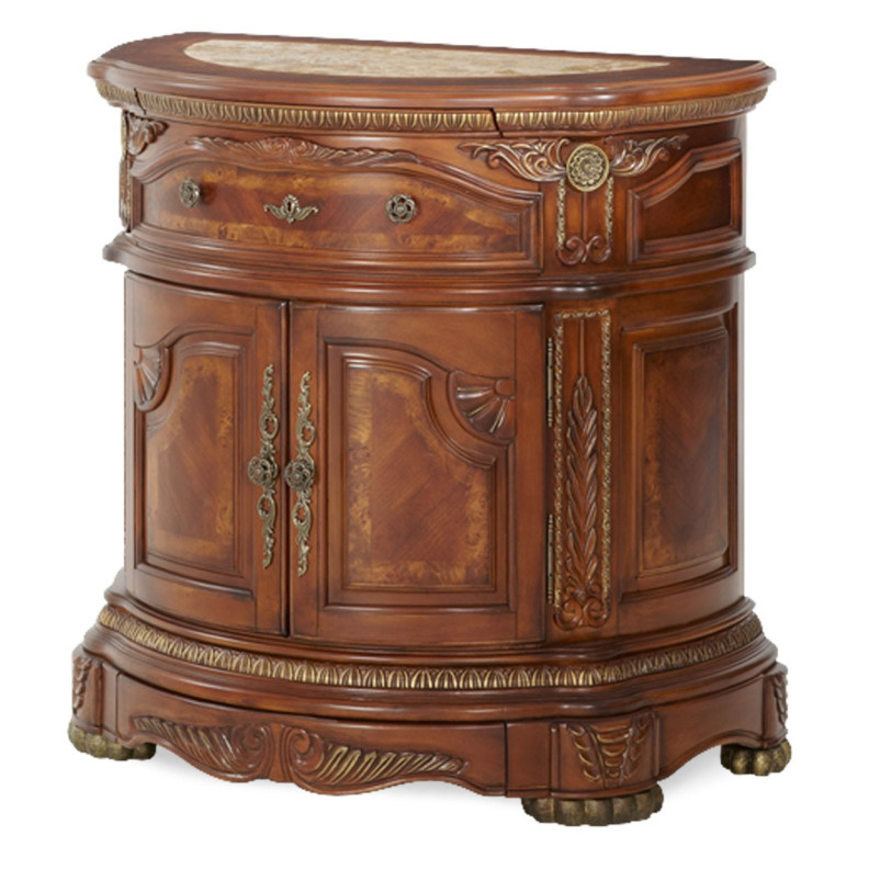 Accent Cabinet-Night Stand-End Table Cortina Collection By Michael Amini