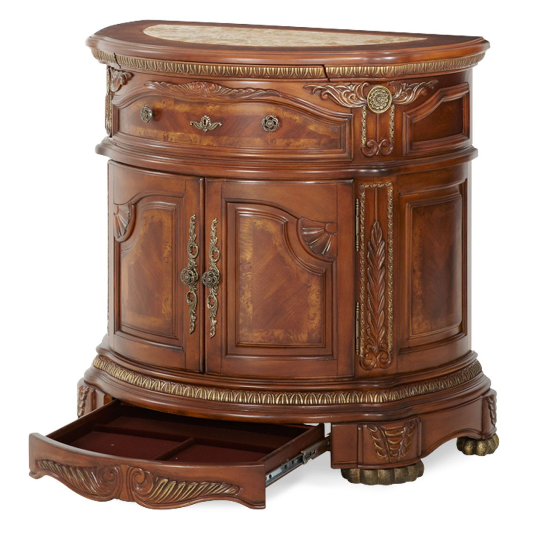 Accent Cabinet-Night Stand-End Table Cortina Collection By Michael Amini