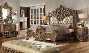 HD 8018 Homey Design Bedroom set Victorian, European