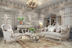 HD 2662 Homey Design Upholstery Living Room Set Victorian, European & Classic Design Sofa Set