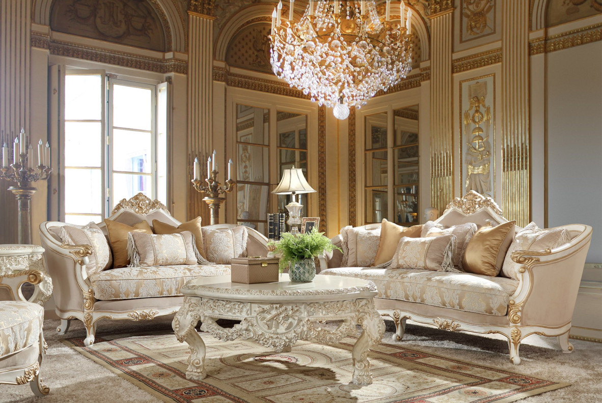 HD 2669 Homey Design Upholstery Living Room Victorian, European & Classic Design