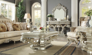 HD 2662 Homey Design Upholstery Living Room Set Victorian, European & Classic Design Sofa Set