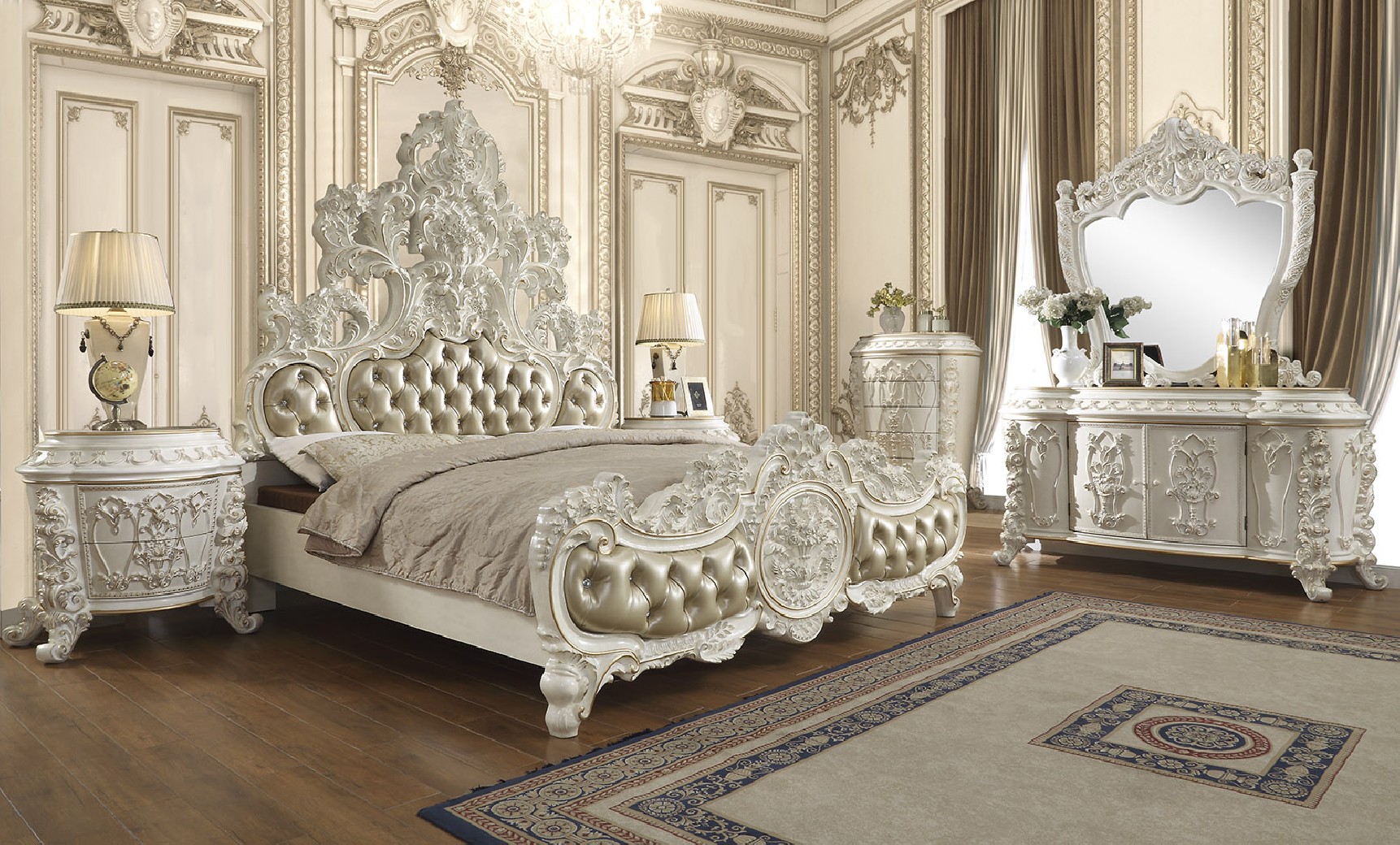 Hd 1806 Homey Design Bed Victorian, Victorian King Bed