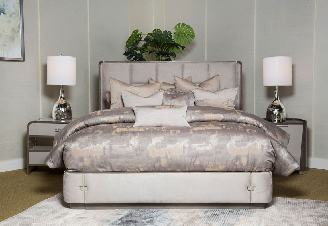 Roxbury Park Bedroom Set Collection by Michael Amini. Multi-Panel Bed