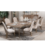 4 Leg Rectangular Dining Table Malibu Crest-V129 Collection By Michael Amini