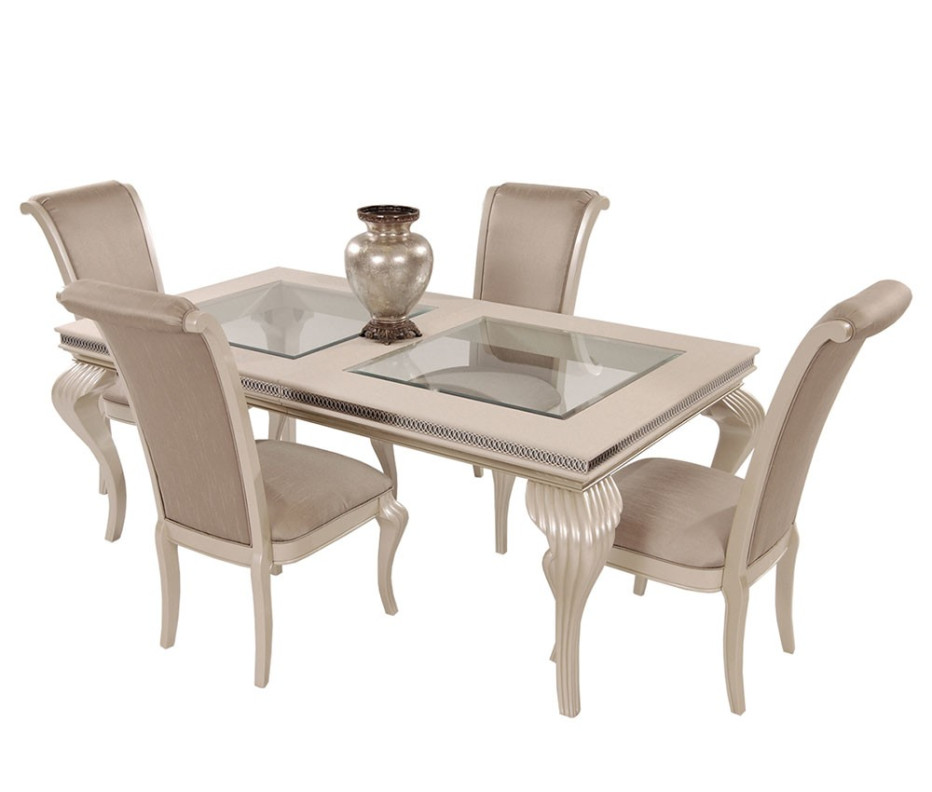 5Pc Dining Set Hollywood Swank Collection By Michael Amini