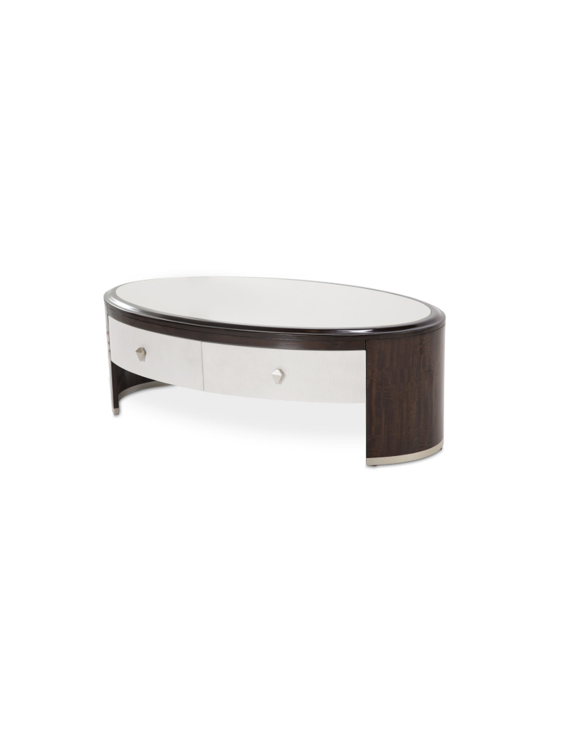 Oval Cocktail Table Paris Chic Collection By Michael Amini