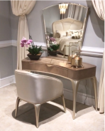 Vanity/Writing Desk & Mirror Blush Malibu Crest -V129 By Michael Amini