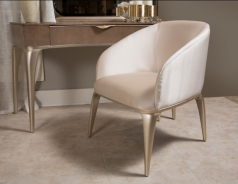 Malibu Crest Vanity Chair Chardonnay By Michael Amini