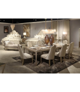 4 Leg Rectangular Dining Table Malibu Crest-V129 Collection By Michael Amini