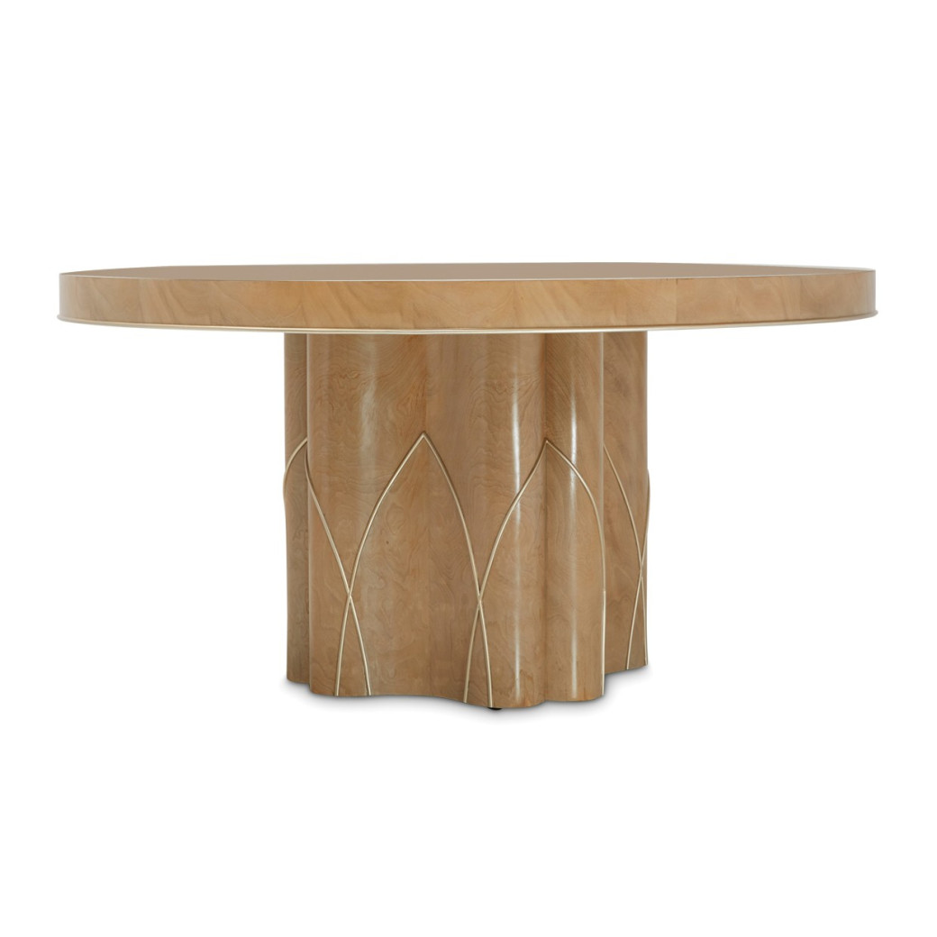 Villa Cherie -Caramel Round Dining Table By Michael Amini