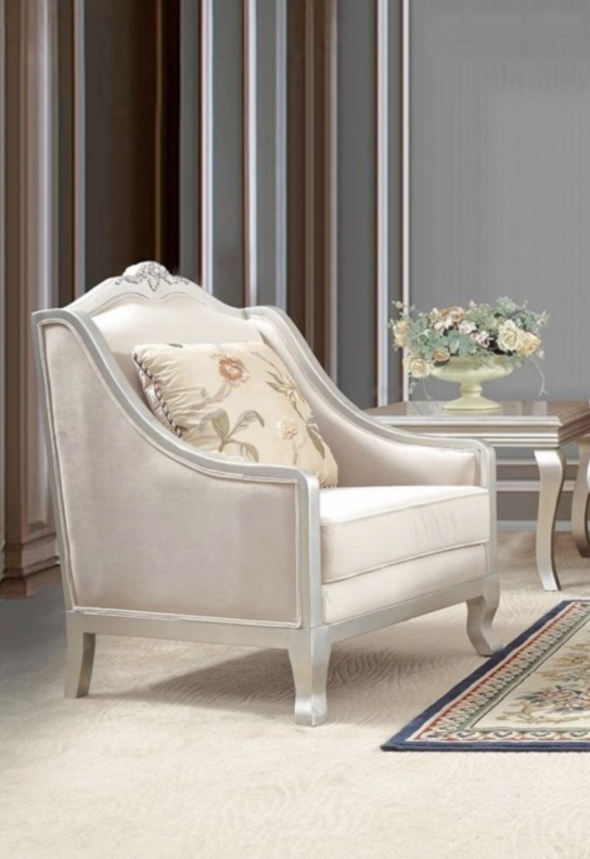 HD 2057 Homey Design Upholstery Accent Chair Victorian, European & Classic Design