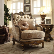 HD 506 Homey Design Upholstery Living Room Set Victorian, European & Classic Design Sofa Set