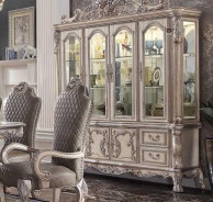 68170 Vintage Bone White Finish Dining Set Rectangular Table Dresden Collection by Acme Furniture