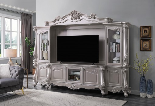91660 Champagne Finish Entertainment Center Bently Collection  by Acme Furniture