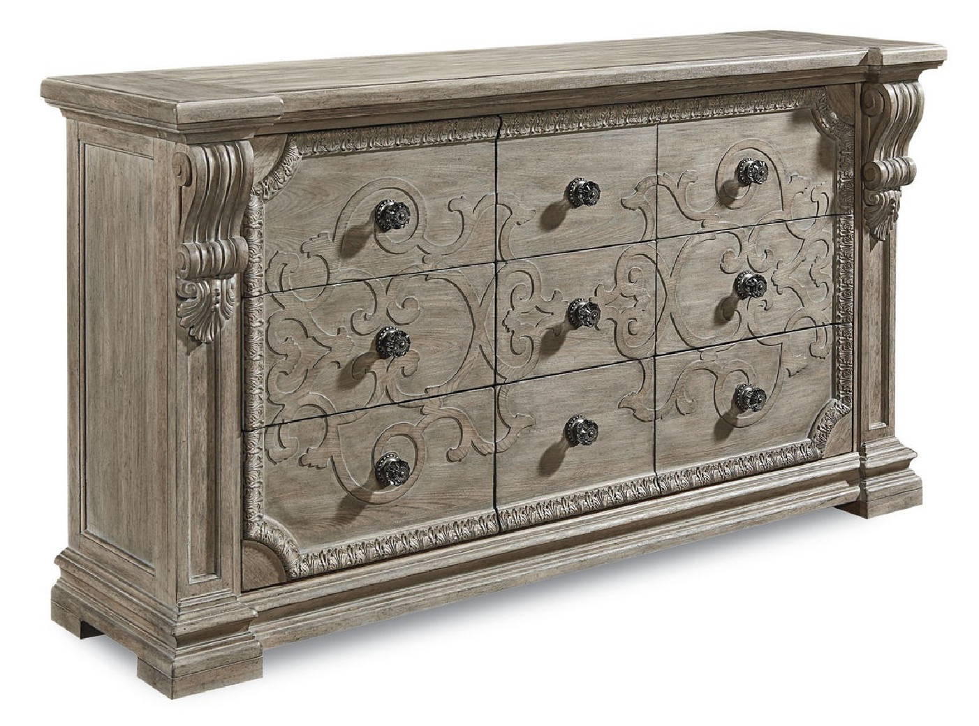 Arch Salvage Grayson Light Oak Finish Bedroom Set by ART Furniture
