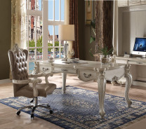 92275 Bone White Finish Home Office Set Acme Versailles collection