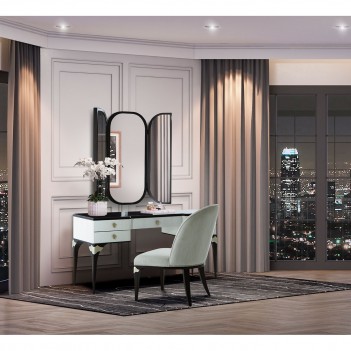 Vanity Desk & Mirror Paris...