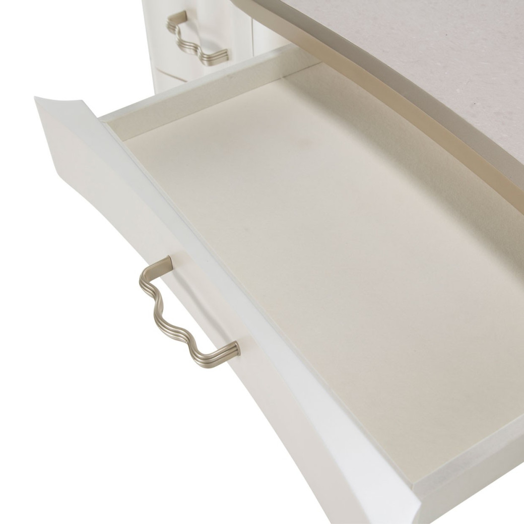 Pearl Finish Desk London Place Collection By Michael Amini