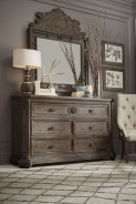 Bedroom Vintage Salvage Collection Walnut Finish by ART Furniture