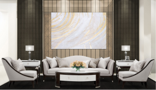 Paris Chic Sofa by Michael Amini