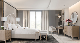 Curved Panel Bed Malibu Crest Collection By Michael Amini