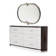 Tufted Sleigh Bed Paris Chic Collection by Michael Amini