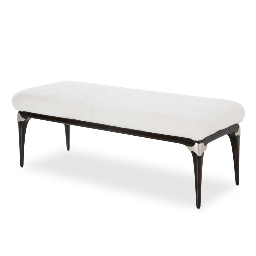 Tufted Sleigh Bed Paris Chic Collection by Michael Amini