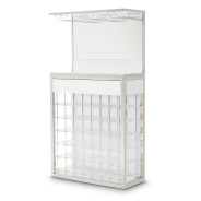 Wall Bar Glossy White State St. Collection By Michael Amini