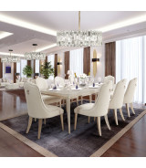 4 Leg Rectangular Dining Table Malibu Crest-V129 Collection By Michael Amini