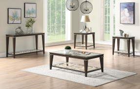 57990 Fabric & Walnut Finish Living Room Acme Furniture