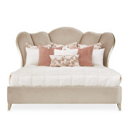 Villa Cherie Hazelnut Bedroom Set Collection by Michael Amini. Tufted Upholstered Bed